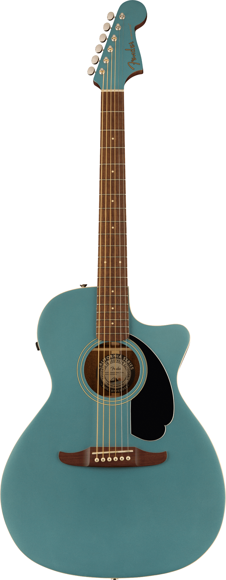 Акустическая гитара Fender Newporter Player, Walnut Fingerboard, Black Pickguard, Tidepool - 2