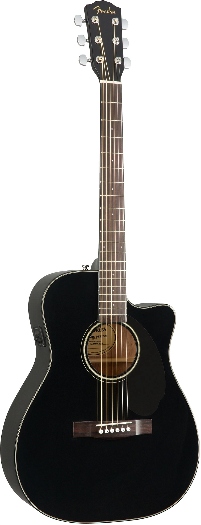 Акустическая гитара Fender CC-60SCE Black - 9