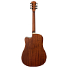 Акустическая гитара Rockdale Aurora D6 C Bk Satin, Черный - 3