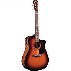 Электроакустическая гитара Fender Cd-60ce Dreadnought Brown Sunburst W/fishman® Miniq Preamp