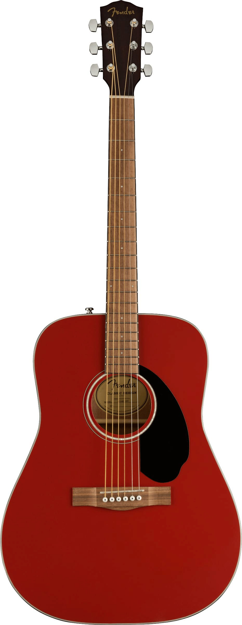 Акустическая гитара Fender CD-60 Dreadnought Cherry, Вишнёвый - 8