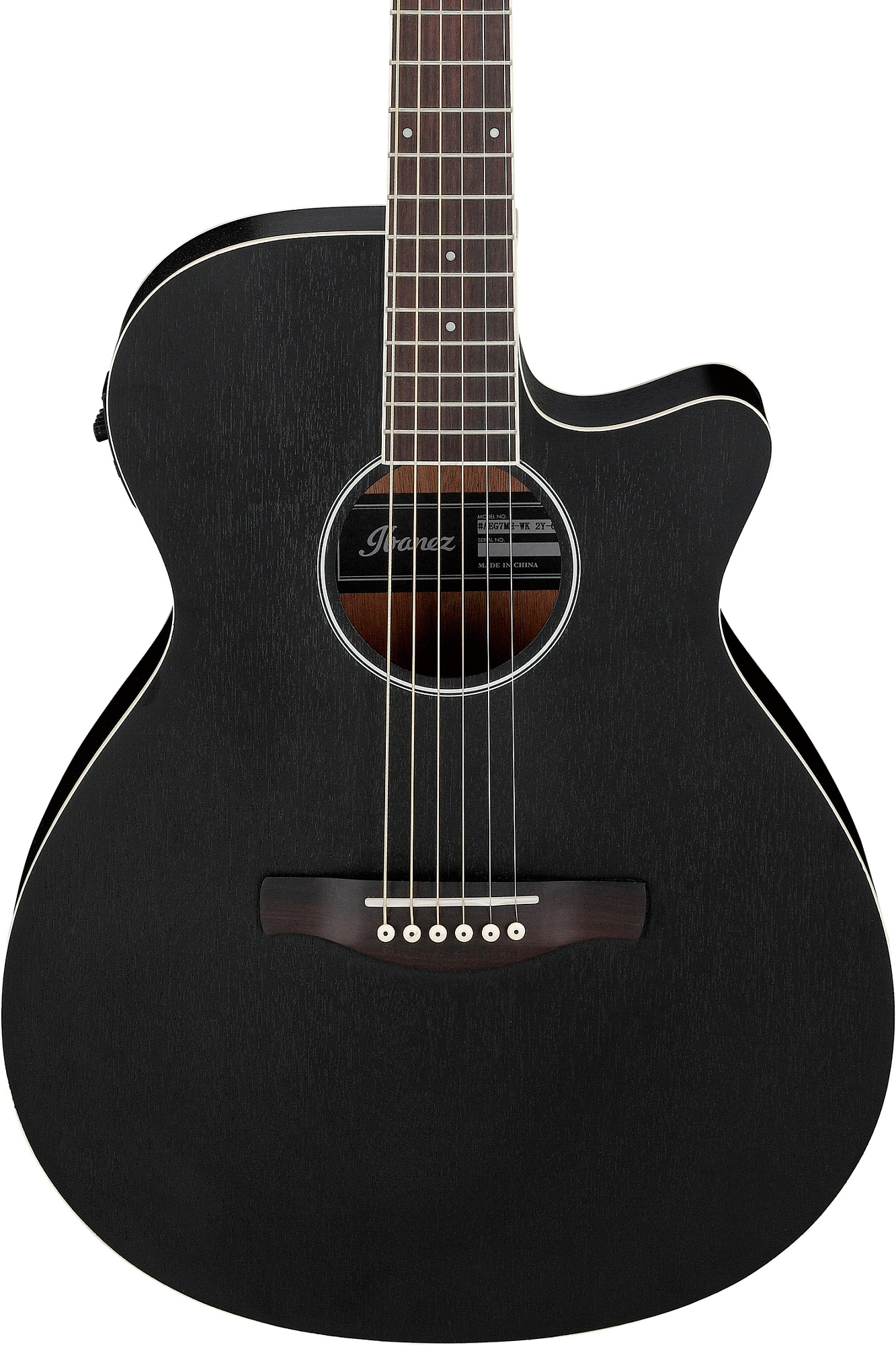Акустическая гитара Ibanez AEG7MH-WK, Черный - 7