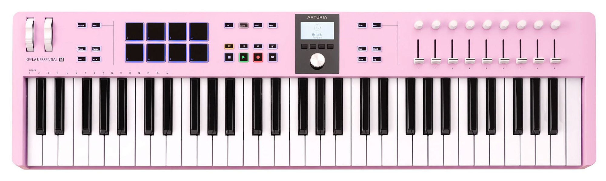 MIDI-клавиатура Arturia KeyLab Essential 61 mk3 Rose Quartz - 9