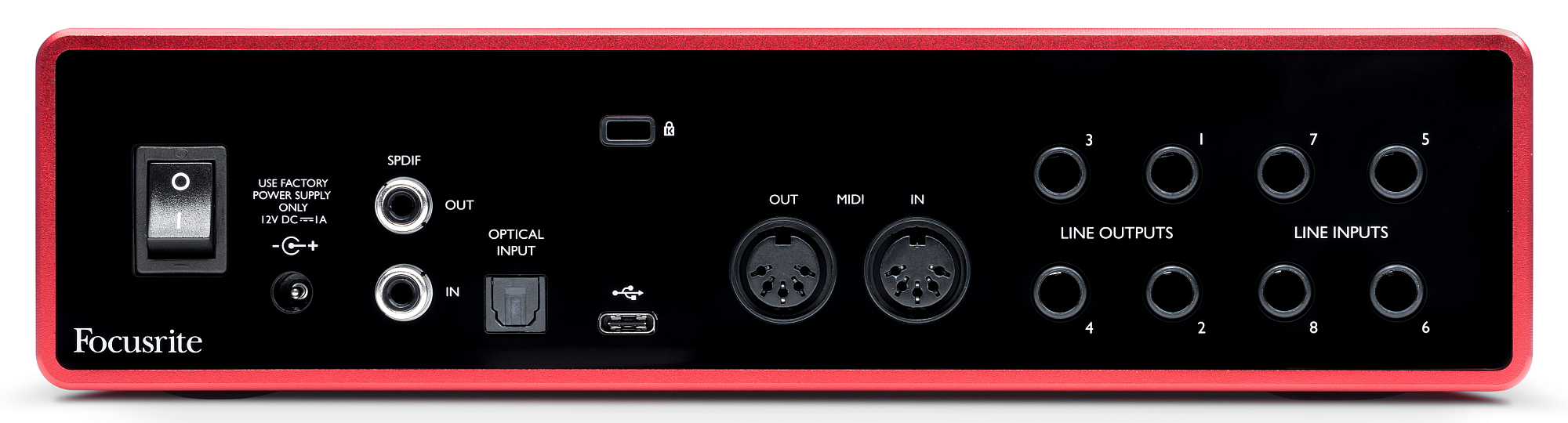 Аудиоинтерфейс Focusrite Scarlett 18i8 3rd Gen, Черный - 11