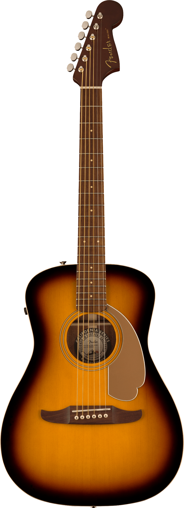 Акустическая гитара Fender Malibu Player, Walnut Fingerboard, Gold Pickguard, Sunburst - 2