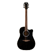Акустическая гитара Rockdale Aurora D6 C Bk E Gloss, Черный - 1