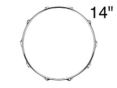 HA13-301410SCR Обод малого и том барабана 14, нижний, сталь 3мм, LDrums