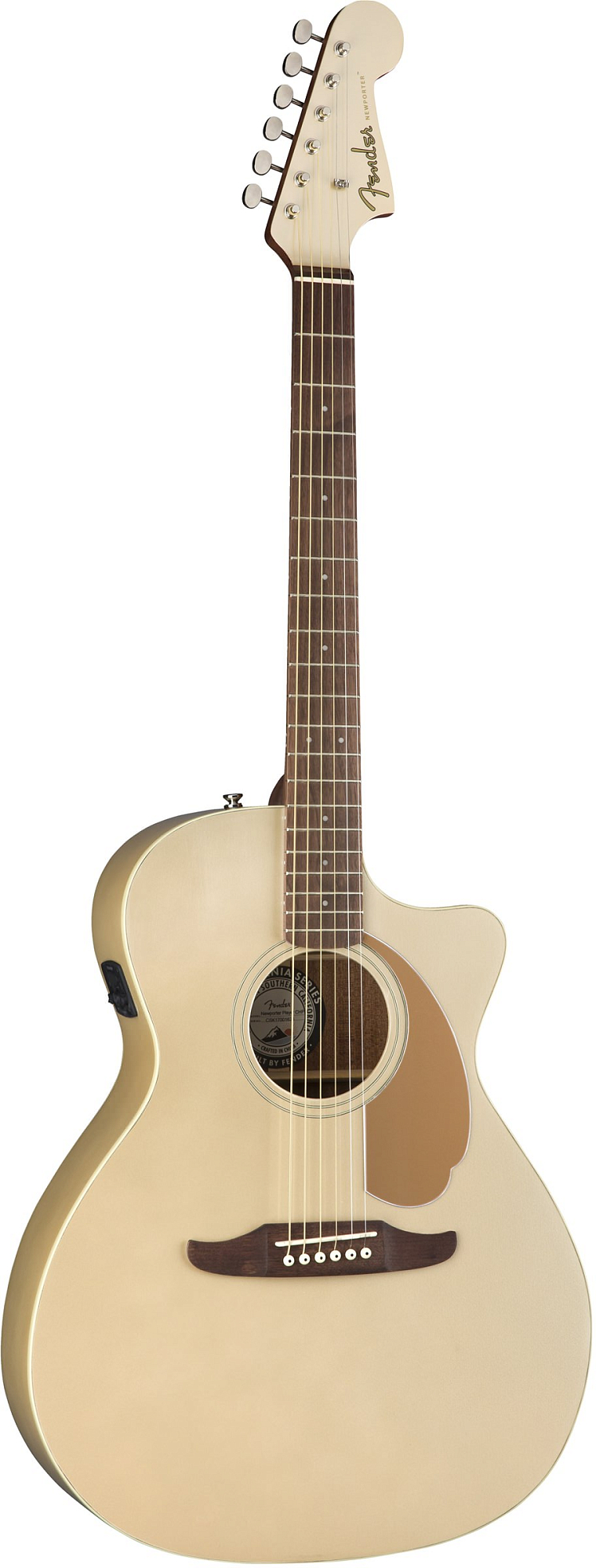 Акустическая гитара Fender Newporter Player Champagne, Шампань - 9