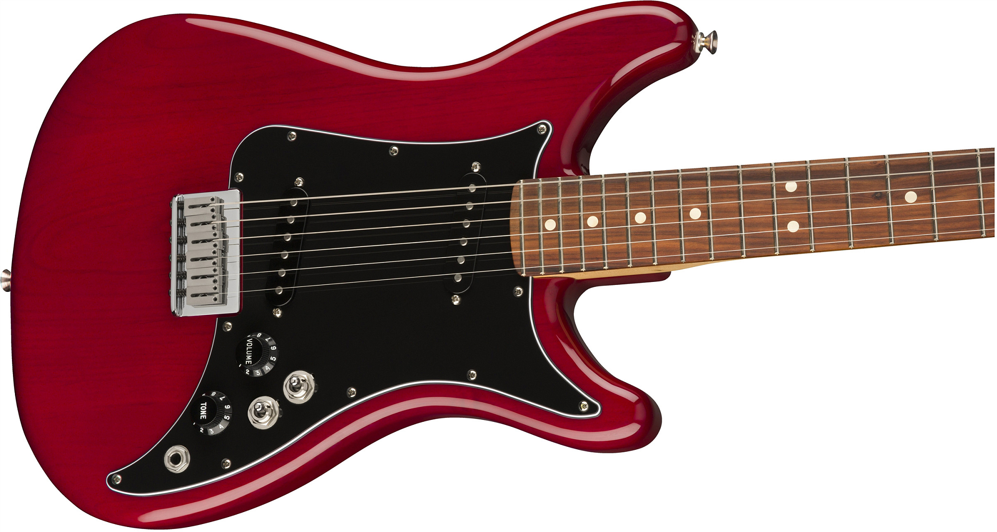Электрогитара Fender PLAYER Lead II PF Crimson Red Transparent, Малиновый - 10