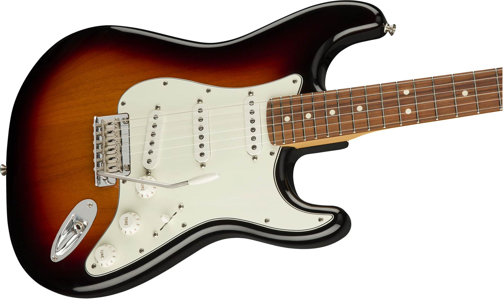 Электрогитара Fender PLAYER Stratocaster PF 3-Tone Sunburst, Санберст трёхцветный - 10