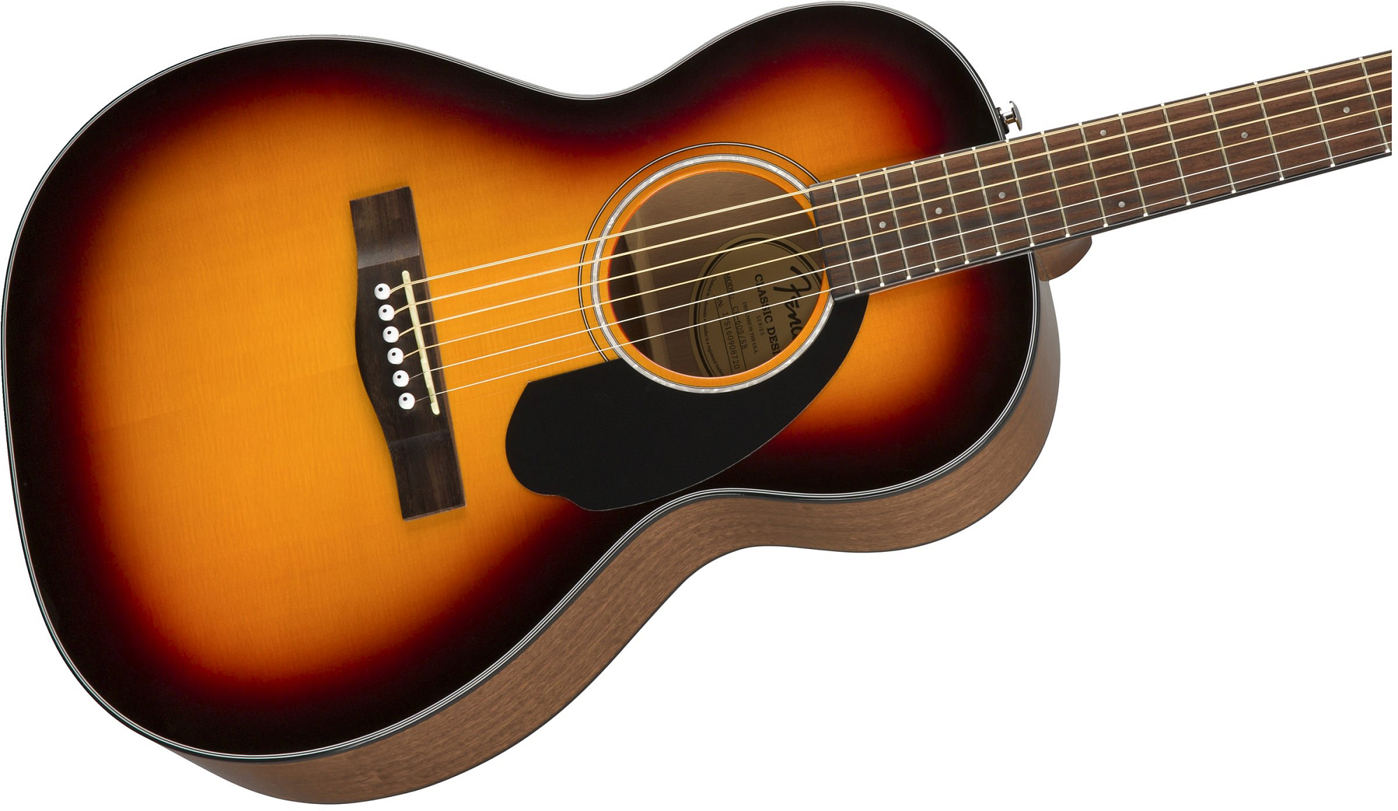 Акустическая гитара Fender CP-60S Parlor Sunburst - 9