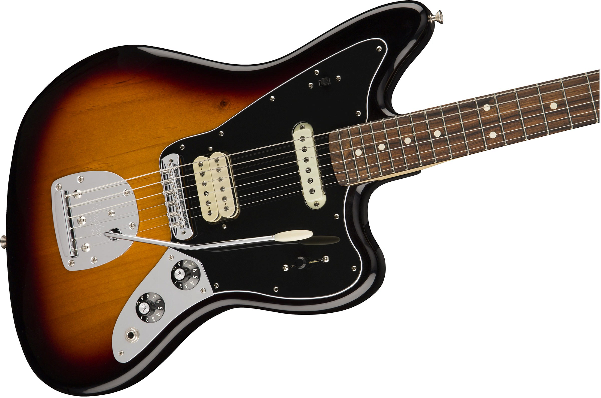 Электрогитара Fender PLAYER Jaguar 3-Tone Sunburst, Санберст трёхцветный - 11