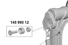14599012 PBP Bearing roll Опорный ролик пружины педали бас-барабана, Sonor