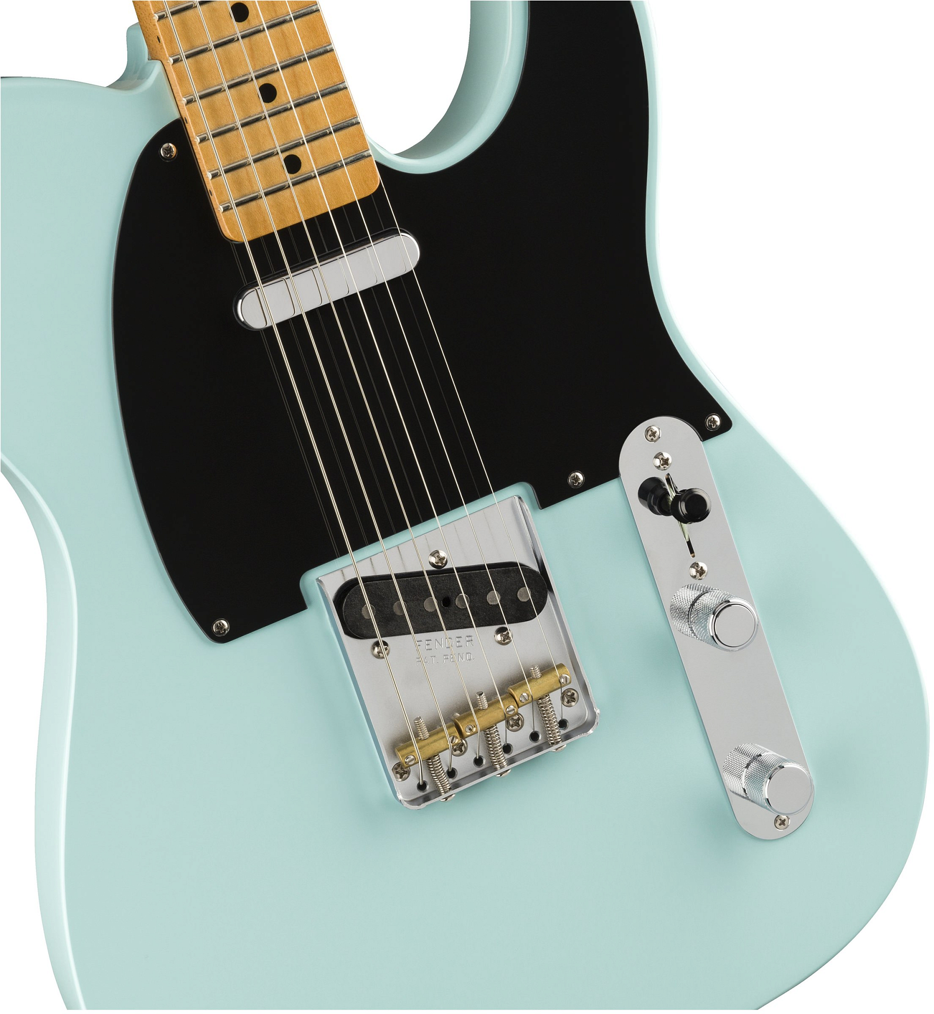 Электрогитара Fender VINTERA '50s Telecaster Modified Daphne Blue, Голубой Daphne - 10