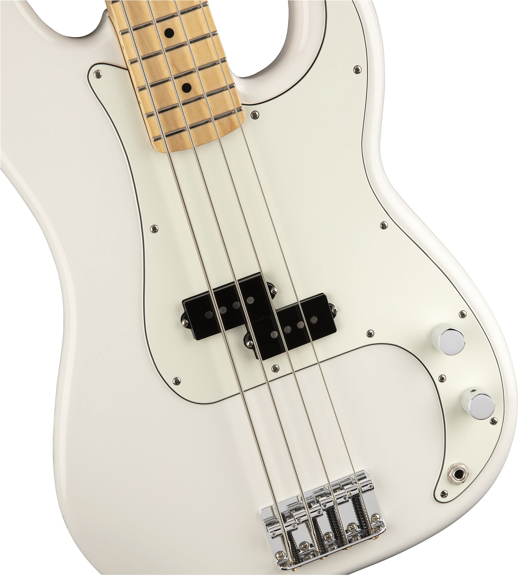 Бас-гитара Fender PLAYER Precision Bass MN Polar White, Белый полярный - 11