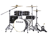 Барабанная установка Ludwig LC197-1 Accent Pro, черная, 2 коробки - 2