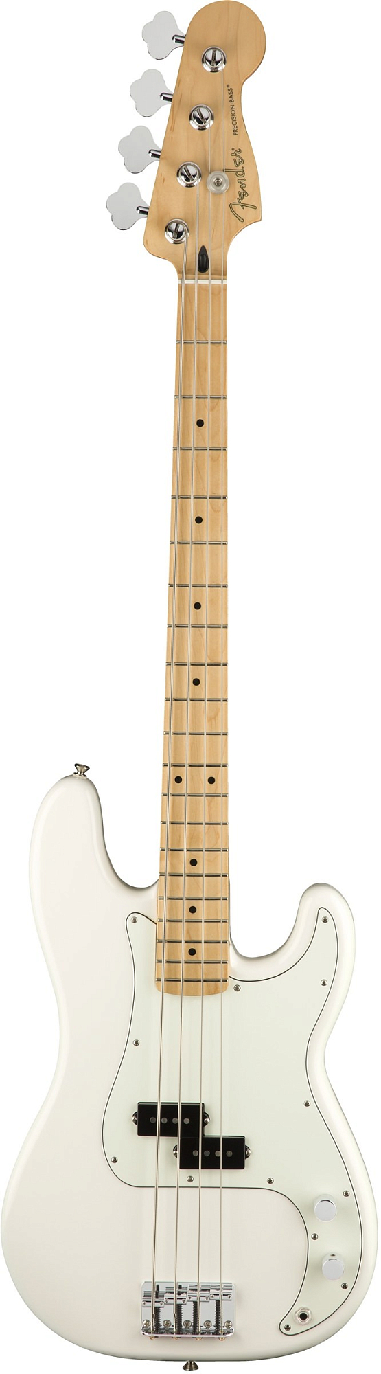 Бас-гитара Fender PLAYER Precision Bass MN Polar White, Белый полярный - 8