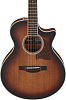 Акустическая гитара Ibanez AE240JR-MHS, Коричневый санбёрст - 3