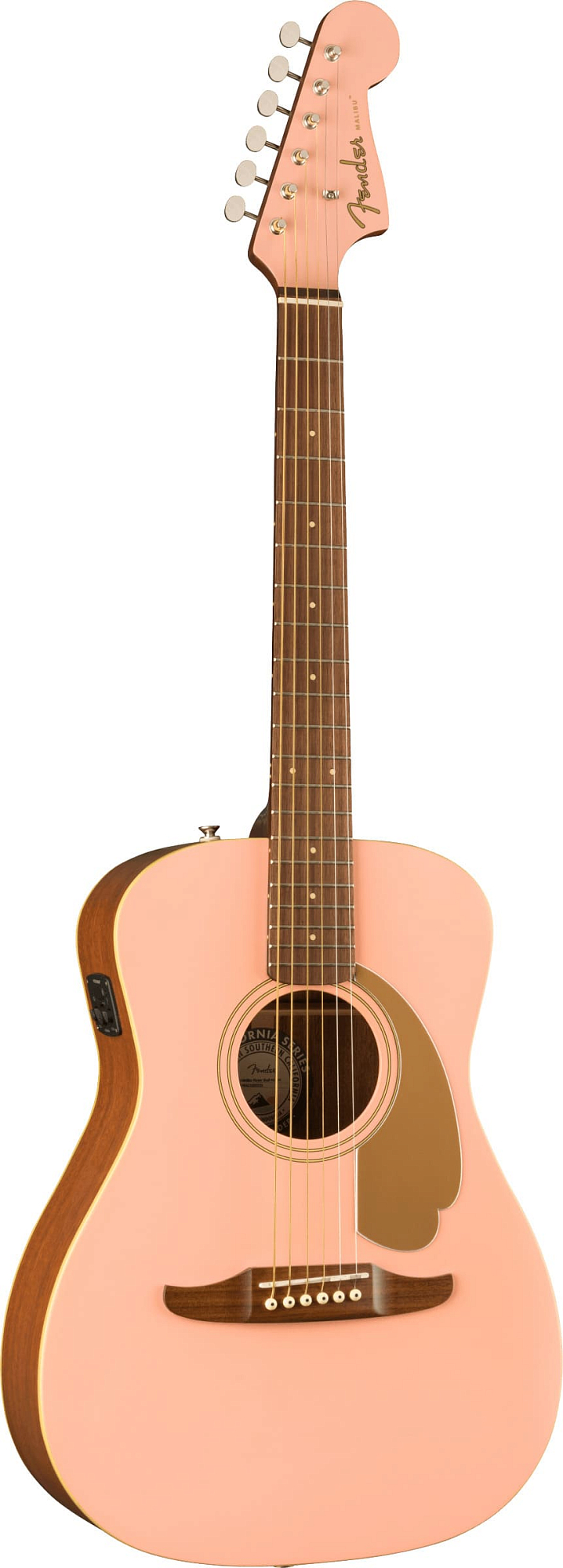 Акустическая гитара Fender Malibu Player Shell Pink, Розовый Shell - 11