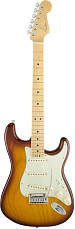 Электрогитара Fender American Elite Stratocaster Maple Fingerboard, Tobacco Sunburst