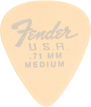 Медиаторы Fender 351 DURA-TONE .71 12 PK Olympic White - 1